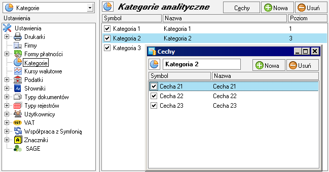 Symfonia Mała Księgowość 2013.1 8 Jako domyślny dostępny jest schemat charakterystyczny dla linii Symfonia.