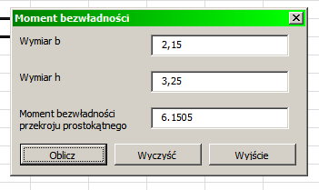 W tym przykładzie zaokrąglamy do 4 miejsc po przecinku. Private Sub Licz_moment1_Click() If b1.