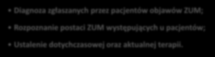 Cele badania Główny cel Uzyskanie informacji na temat profilu pacjentów leczących się z powodu zakażenia układu moczowego lewofloksacyną.