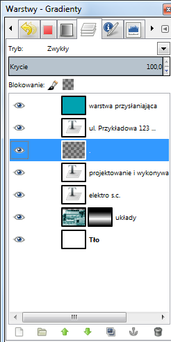 9. Kiedy zaczniesz dodawać maski warstwom, to w oknie warstw powinieneś zwracać uwagę nie tylko na szare podkreślenie bieżącej warstwy, ale także na białą obwódkę otaczającą ikonę warstwy lub maski.