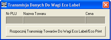 7.2. Pliki wykonalne dla wagi Eco Label Plik wykonalny wmplw.exe służy do zaprogramowania wagi Eco Label w bazę towarową, lub sprawdzenia poprawności komunikacji pomiędzy wagą a komputerem.