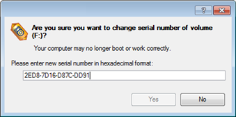 konieczności ponownego formatowania. 1. Wybierz partycję w Disk Map. 2. Wybierz w Main Menu: Partition > Modify > Change Serial Number. 3. Podaj numer seryjny dla wybranej partycji.