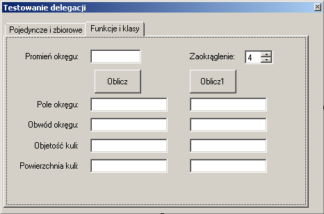 3.4.3 Delegacje do funkcji W tym podrozdziale zajmiemy się zagadnieniem utworzenia i wykorzystania delegacji do funkcji.