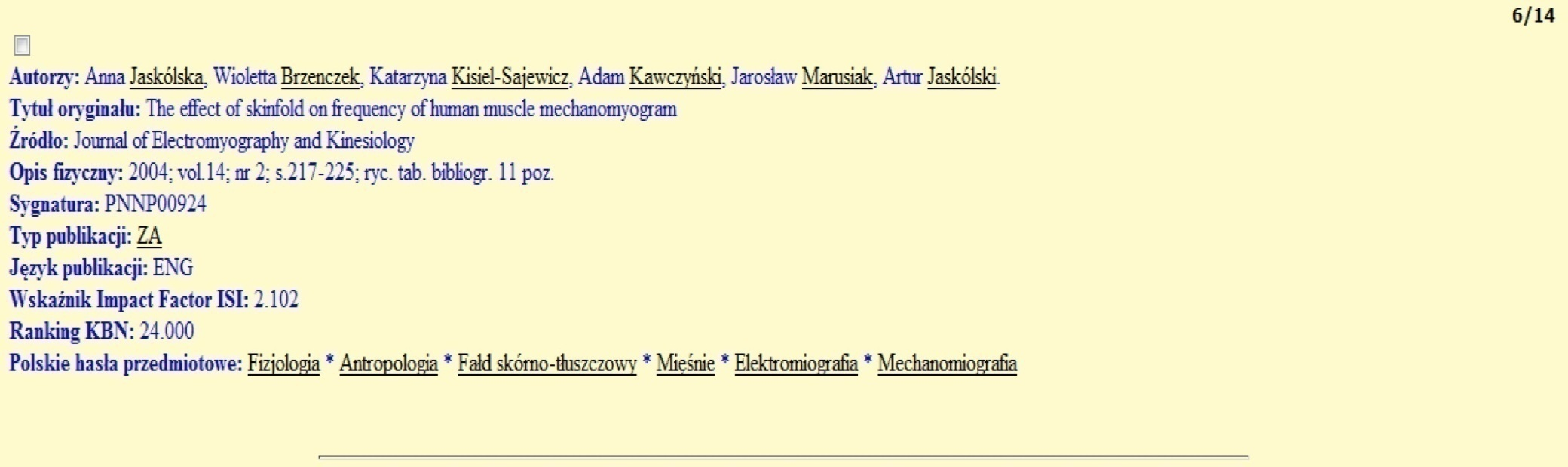 INSTRUKCJA ZAMÓWIEŃ PUBLIKACJI Z BIBLIOGRAFII PRACOWNIKÓW AWF OD 00 r.