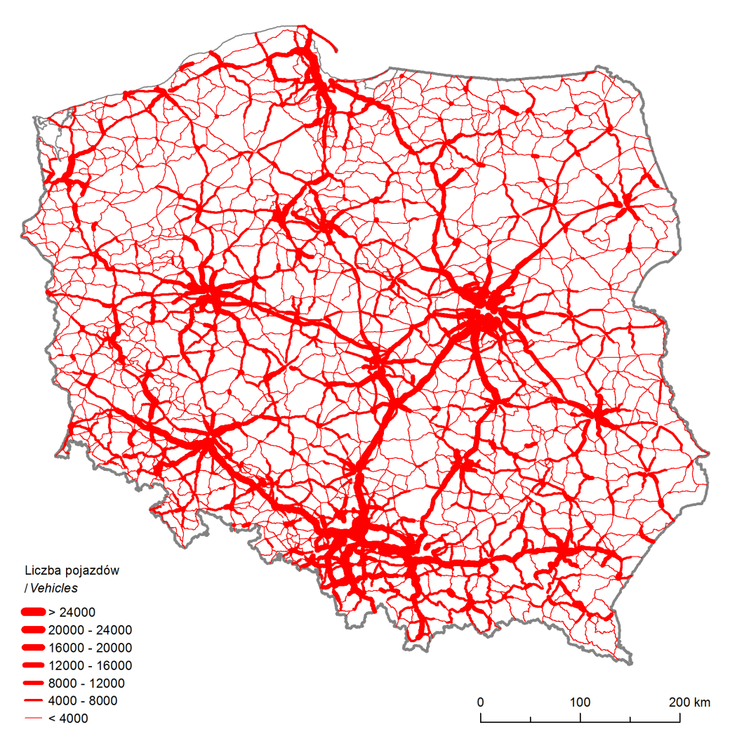 Natężenie ruchu w 2010 r.