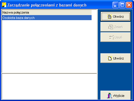 Bazy danych Program umożliwia korzystanie z baz danych wielu formatów: Dbase, Paradox, Access, Excel, CSV.