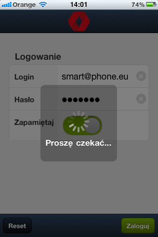 5 z 14 1. Po zainstalowaniu aplikacji uruchom ją wybierając ikonę OXYTone mobile z ekranu głównego: 2.
