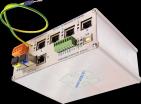 Podłączyć zasilanie Modyfikacja BOX - 10-60VDC lub 10-30VAC między zaciski zasilania. Przy zasilaniu urządzenia końcowego z PoE konieczne jest zasilanie konwertera napięciem 48-53VDC.