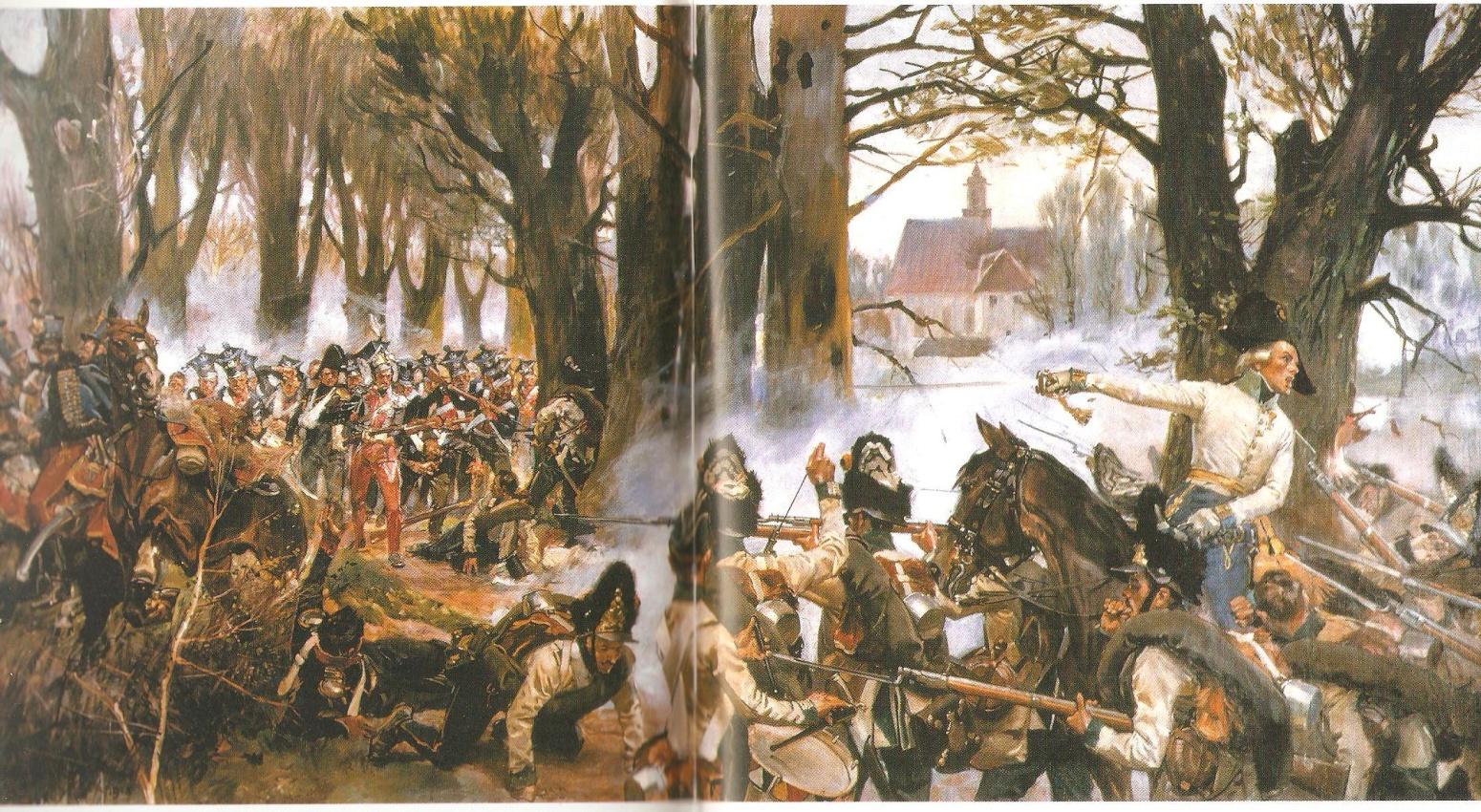 Ferdynand zaatakował Księstwo 15 kwietnia a pierwsze poważne starcie miało miejsce 20 kwietnia pod Raszynem.