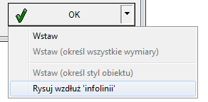 Rysowanie ciągów instalacji wzdłuż infolinii Nowa wersja programu pozwala na błyskawiczne rysowanie ciągów instalacji wzdłuż wskazanej infolinii (polilinii lub kilku połączonych linii).