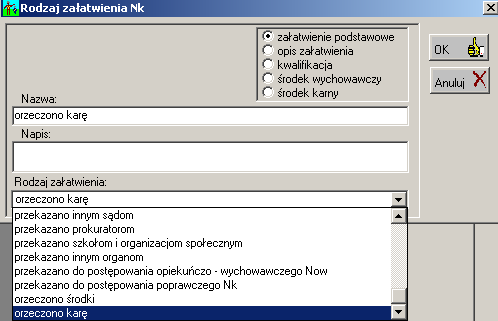 Opis sprawozdania MS-S16 w Wydziale Rodzinnym 19 Rys. 30.