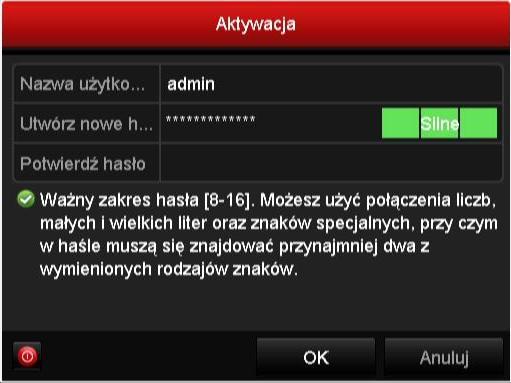 4 Menu rejestratora aktywacja rejestratora Rejestratory mogą zostać aktywowane przez menu ekranowe na podłączonym monitorze