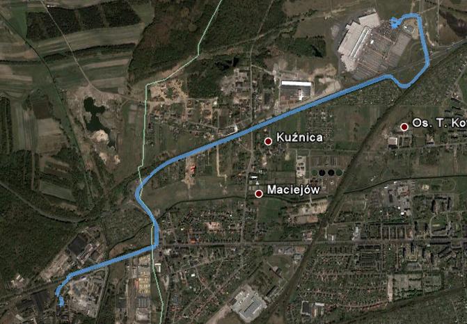 Wyniki symulacji wskaują na użycie paliwa w wysokości 3,31 l/1km.