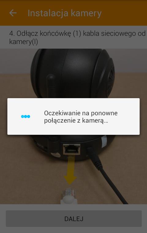 Podłączanie kamery do sieci WIFI Wybierz swoją sieć, wpisz hasło i postępuj zgodnie z dalszymi instrukcjami. Rys.