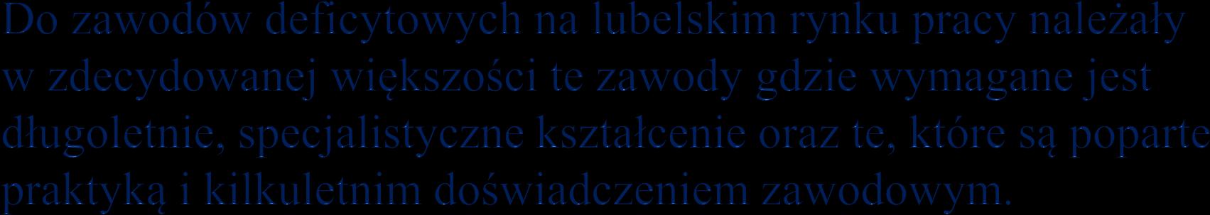 *Źródło: Opracowanie na podstawie T-I/W-4 Zawody deficytowe