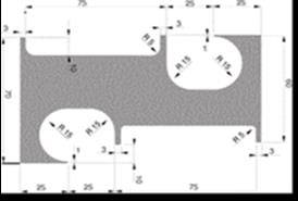 + - 3.2.2.5 - - Dotyczy kadłubów GRP. Odnośnie kadłubów drewnianych i drewno/epoksyd -+ patrz Załącznik A. Długość całkowita, z wyłączeniem okuć steru musi być 2300 mm +/- 7 mm mierzona w punkcie 4.