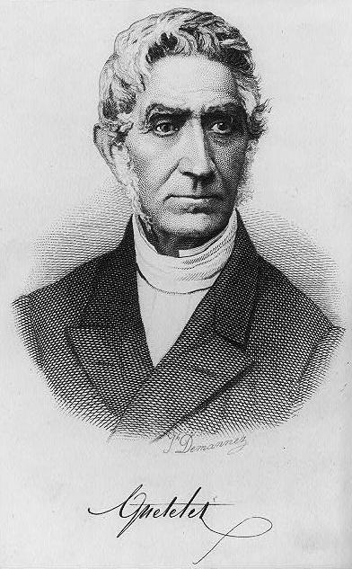 (1796-1874) belgijski matematyk, astronom i statystyk Szczególnie duże znaczenie miało zastosowanie przez Quételeta badań statystycznych do zagadnień antropologii i socjologii Zajmował się też