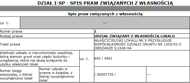 5. Opis i określenie stanu nieruchomości lokalowej. 5.1 Stan prawny. Stan prawny jest uregulowany w księdze wieczystej nr PT1R/00070289/7.