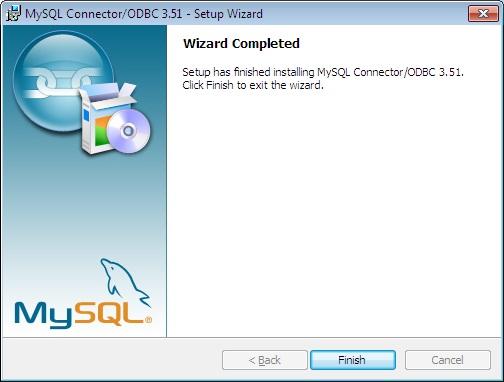 Instalacja sterownika ODBC do MySQL (4) Jeśli instalacja sterownika ODBC powiodła się,