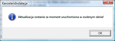 kontekście administratora może to chwilę potrwać.