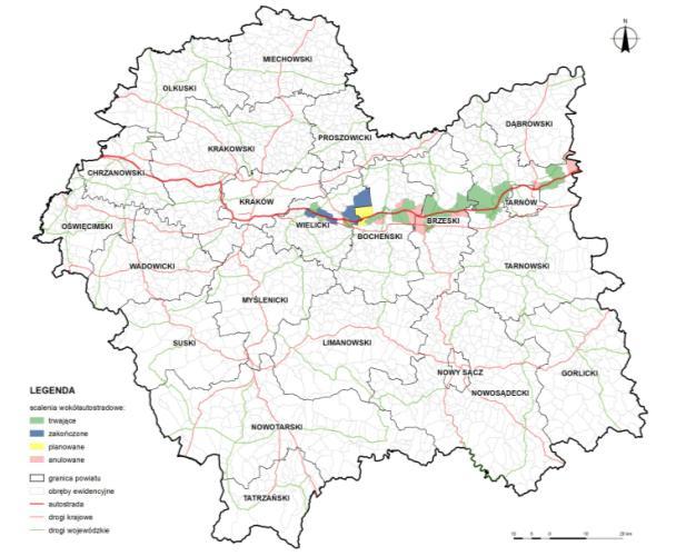 autostrady A-4: 39 obiektów o powierzchni 2736 ha Prace