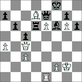 meczu - turnieju o mistrzostwo świata, gdzie po 6 e6 7.f3 Gb4 8.e4 Ge4 9.fe4 Se4 10.Gd2 Hd4 czarne dostały doskonałą pozycję) 6 e6 7.Gc4 Gb4 8.0 0 0 0 9.Gd2 (Pasywne posunięcie. Lepsze było 9.