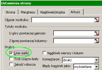 Trik 4 Linie siatki arkusza widoczne na wydruku Pobierz plik z przykładem http://www.excelwpraktyce.pl/eletter_przyklady/eletter130/4_linie_siatki.