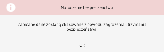 Rys. 86: Tablet Xesar pomyślne nadanie nazwy Wskazówka: Jeśli nie wprowadzono prawidłowej wartości, pojawi się komunikat błędu.