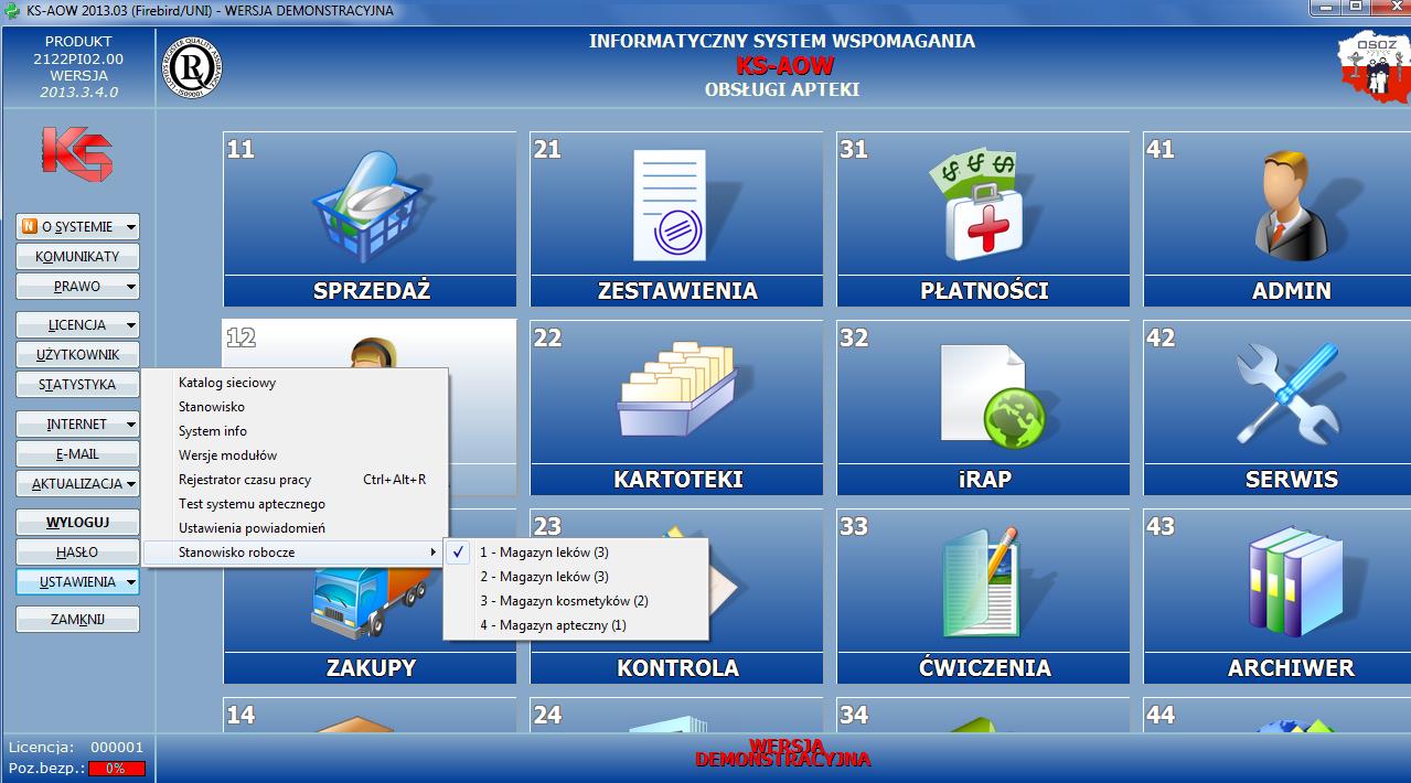 2. Definiowanie struktury organizacyjnej firmy Definiowanie struktury realizuje się w module APW41 poprzez funkcję Ctrl+7 (Struktura firmy).