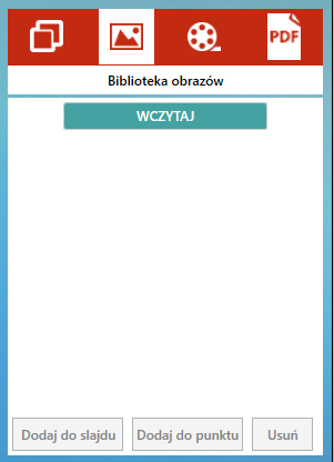 Pole nazwy prezentacji Pole nazwy slajdu Dodawanie slajdu Usuwanie slajdu Obraz 6.