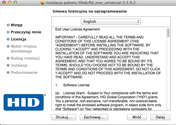 Rysunek 10 kreator instalacji warunki licencji Następnie