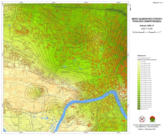 Wrocław Rybnik Efekt rzeczowy tematu to baza otworowa oraz zestaw map tematycznych w skali 1:10 000 Mapy tematyczne w wykonane w ramach Atlasów geologiczno-inżynierskich: Łódź Kraków Gdańsk Mapa