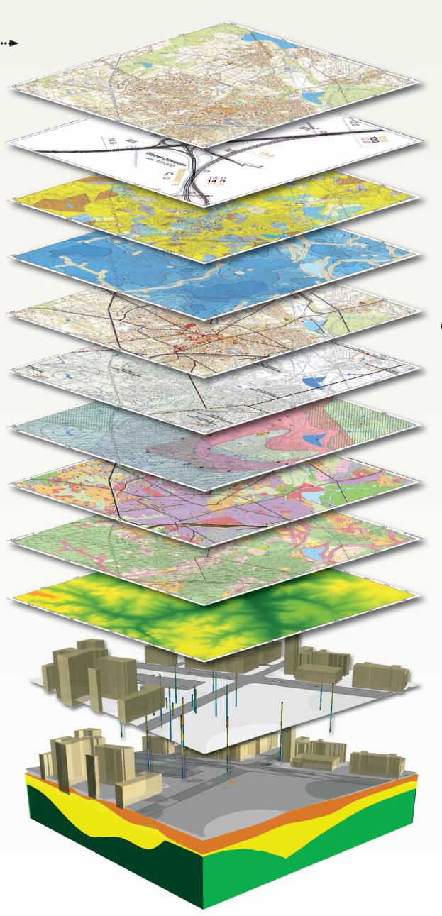 INTEGRACJA DANYCH P R Z E T W A R Z A NI E Dane geodezyjne Dane projektowe np.: CAD Dane archiwalne np.