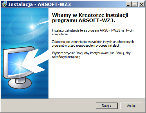 1. Opis Aplikacja ARSOFT-WZ3 umożliwia: archiwizację i wizualizację danych pomiarowych z rejestratorów produkcji APAR.