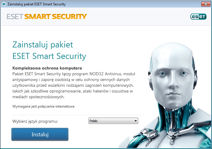 Typowa podczas instalacji zostaną skonfigurowane tylko najważniejsze parametry.w przypadku innych parametrów zostaną wstępnie wybrane ich zalecane ustawienia.