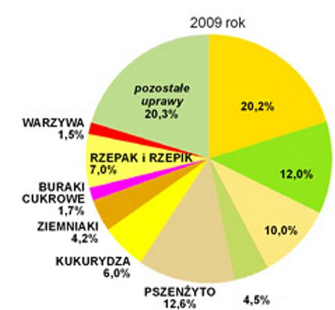 b) Wykresy przedstawiają pogłowie bydła, trzody chlewnej i owiec w Polsce. Podpisz wykresy... c) Uzupełnij diagram brakującymi nazwami zbóż. Nazwy zbóż: owies, pszenica, żyto, jęczmień.