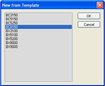 Konfiguracja urządzenia Uruchomienie TwinCAT System Manager Klawisz myszy otwiera okno Konfiguracja projektu: File sterownikowi BC8150. New from Template.