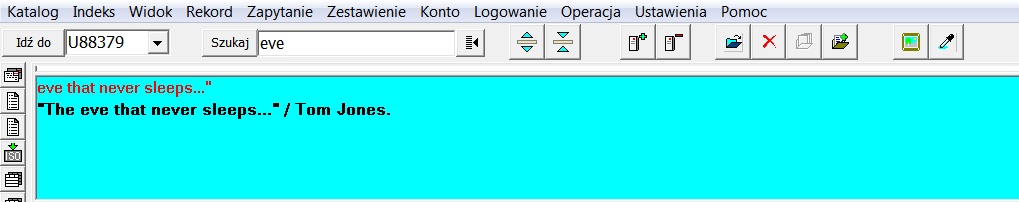 W poprzednich przykładach drugi wskaźnik ma w większości przypadków wartość 0. Sytuacja ulega zmianie w przypadku tytułów obcojęzycznych rozpoczynających się od rodzajnika (np.