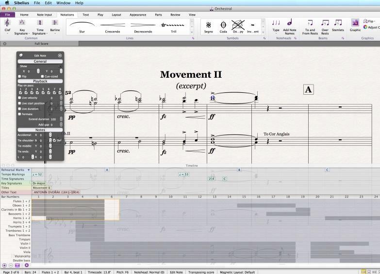 Nowe funkcje w Sibelius 7.5 - Całkowicie przeprojektowane Espressivo 2.