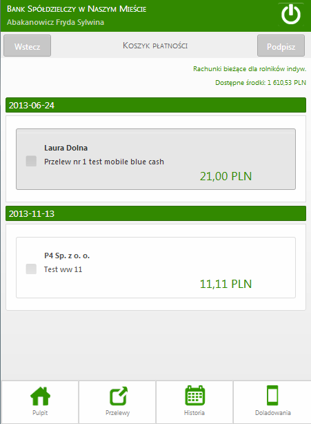 Rys. 17. Koszyk płatności 7.4.