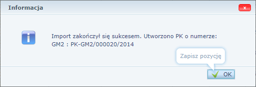 Finanse. Jak wykonać import listy płac z programu Płace Optivum do aplikacji Finanse? 7/7 14.