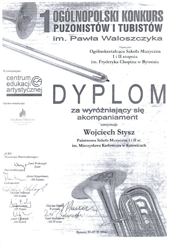 Prof. Wojciech Stysz został wyróżniony za akompaniament na I