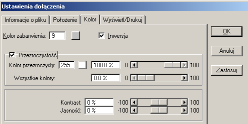 Po wstawieniu obrazu rastrowego naleŝy