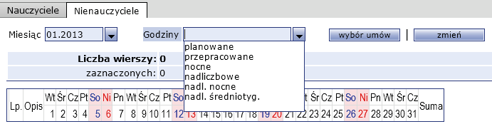 Kadry/ Płace Optivum. Jak rejestrować i rozliczać czas pracy na podstawie grafików? 6/8 Zatwierdź wprowadzone dane przyciskiem Zapisz wszystkie pozycje lub Zapisz zaznaczone pozycje. 5.