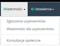 9. Wiadomości Zakładka Wiadomości służy do komunikacji z NGO, które posiadają konta w Generatorze engo. Została ona podzielona na trzy zakładki, które zostały opisane poniżej.