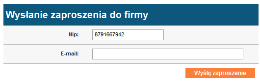 Jeżeli firma ta znajduje się w naszej bazie, to pojawi się poniższy komunikat: Jeżeli nazwa firmy zgadza się, to kliknij aby wysłać prośbę o potwierdzenie referencji Jeżeli firmy nie ma w naszej