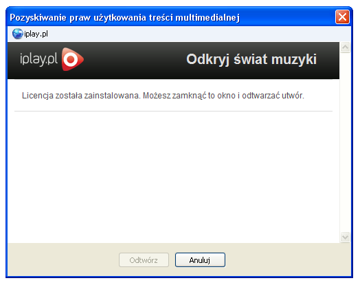 3. Po wpisaniu loginu i hasła oraz kliknięciu na przycisk OK automatycznie zostanie zainstalowana licencja.