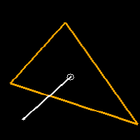 Format STL Model 3D Model po triangulacji Pojedynczy trójkąt i wektor normalny -