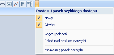 Wyświetlenie dodatkowych ustawień dotyczących panelu moŝliwe jest po kliknięciu na ikonę zostanie wyświetlone dodatkowe okno ustawień.