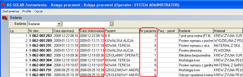 12. Pracownie obsługa nowego typu wyniku Data i godzina Dodanie obsługi nowej wartości badanej typu Data i godzina.